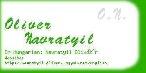 oliver navratyil business card